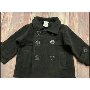 Starting Out Baby Girl Gray Grey Peacoat Jacket, Size 9 months